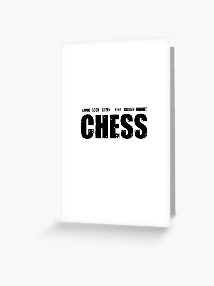 Checkmate Chess Greeting Card by Me