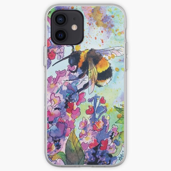 Buvez une petite abeille Coque souple iPhone
