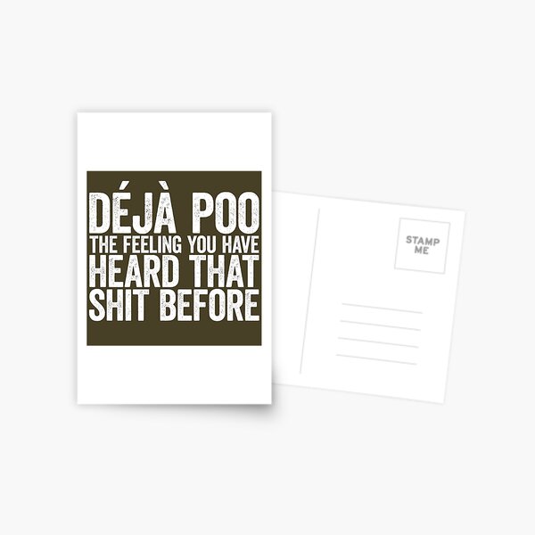 deja poo Postcard