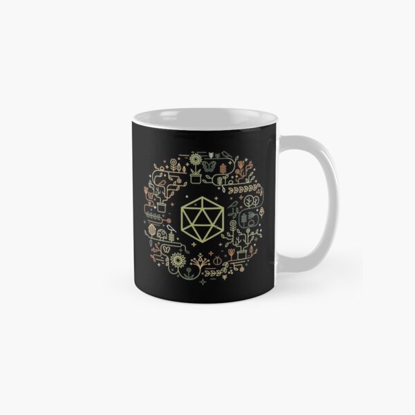 Item preview, Minimalist Polyhedral D20 Dice with Plants Flowers and SucculentsTabletop RPG Addict designed and sold by pixeptional.