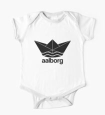 Cool Ålborg Aalborg Paper boat Papierschiff Design Denmark One Piece - Short Sleeve