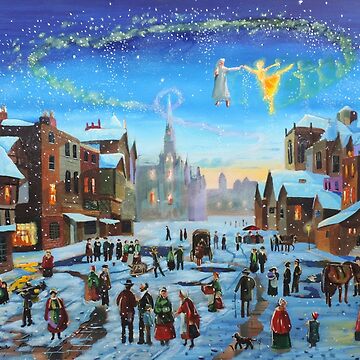 Artwork thumbnail, A Christmas Carol Scrooge and the ghost of Christmas past by GORDON BRUCE ART