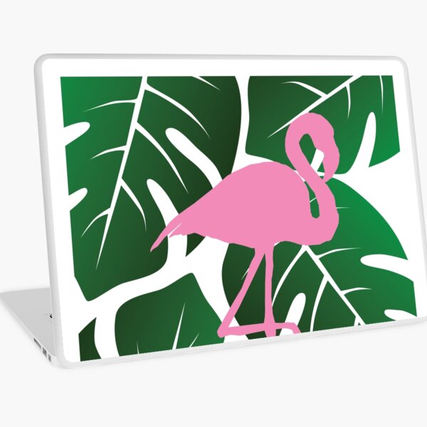 Aperçu de l'œuvre Collage de motifs de flamants roses Monstera créée et vendue par onjcdesign.