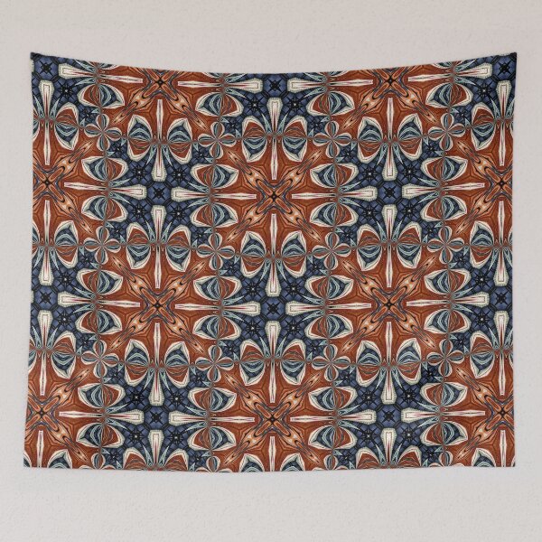 Item preview, Bags Under My Eyes in Blue and Orange designed and sold by Lori Kingston.