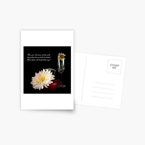 THE BROACH AND THE DALHIA Postcard