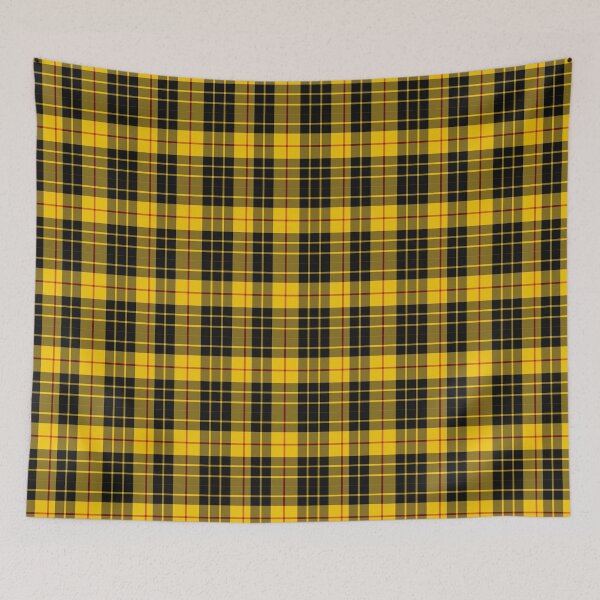 Item preview, McLeod Yellow & Black Tartan print designed and sold by PlasticsFactory.