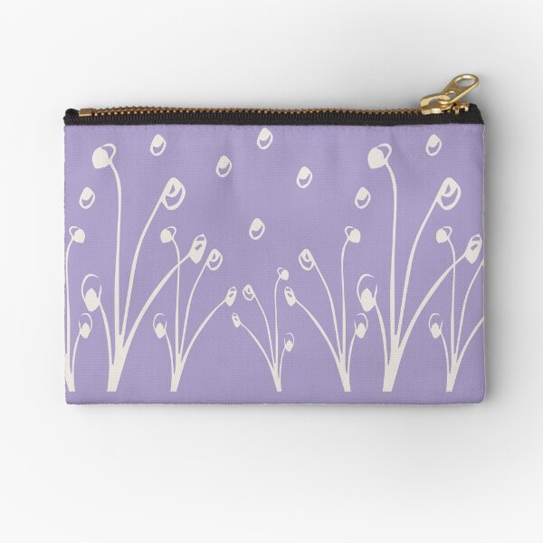 Homeland Flora Alliums in Lilac Zipper Pouch