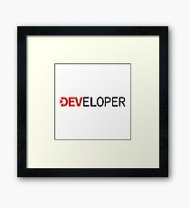 DEVELOPER Framed Print