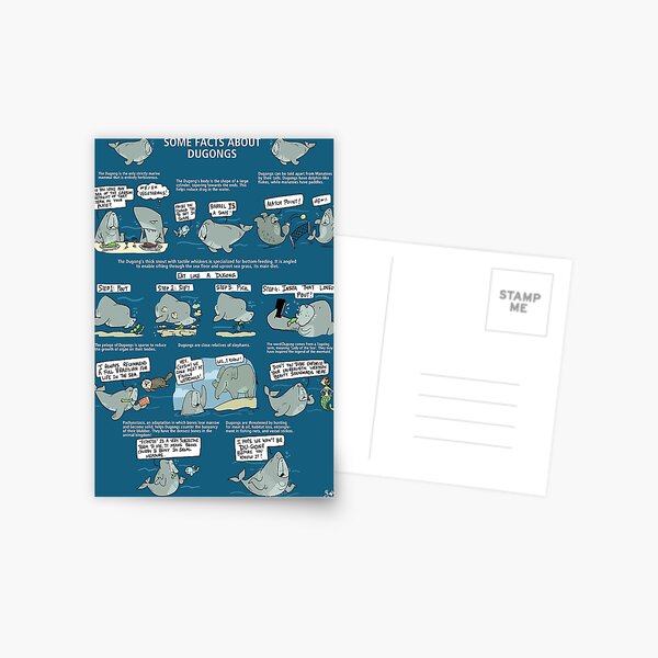Some Facts about Dugongs Postcard