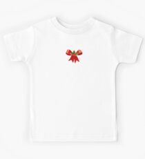Christmas Ribbon Red Kids Tee
