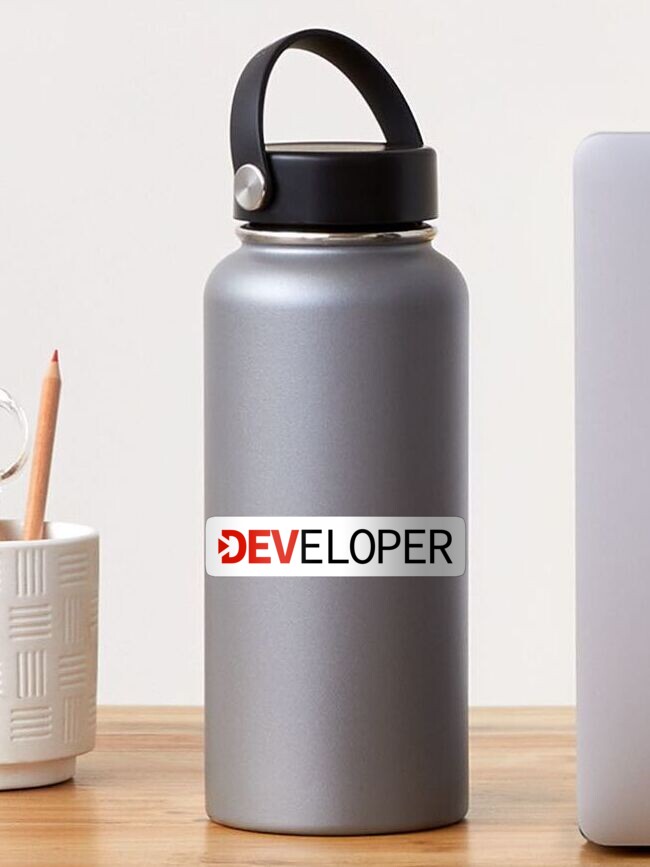 Thumbnail 1 of 3, Sticker, DEVELOPER designed and sold by KeepOnCoding.