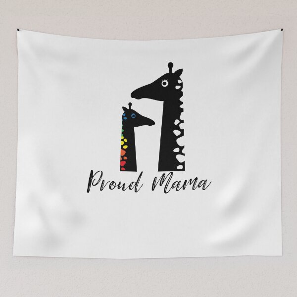 Item preview, Proud Mama Giraffe Gay Pride designed and sold by Jockeybox.