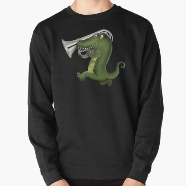Crocodile Marching Band Contrabass Player Pullover Sweatshirt