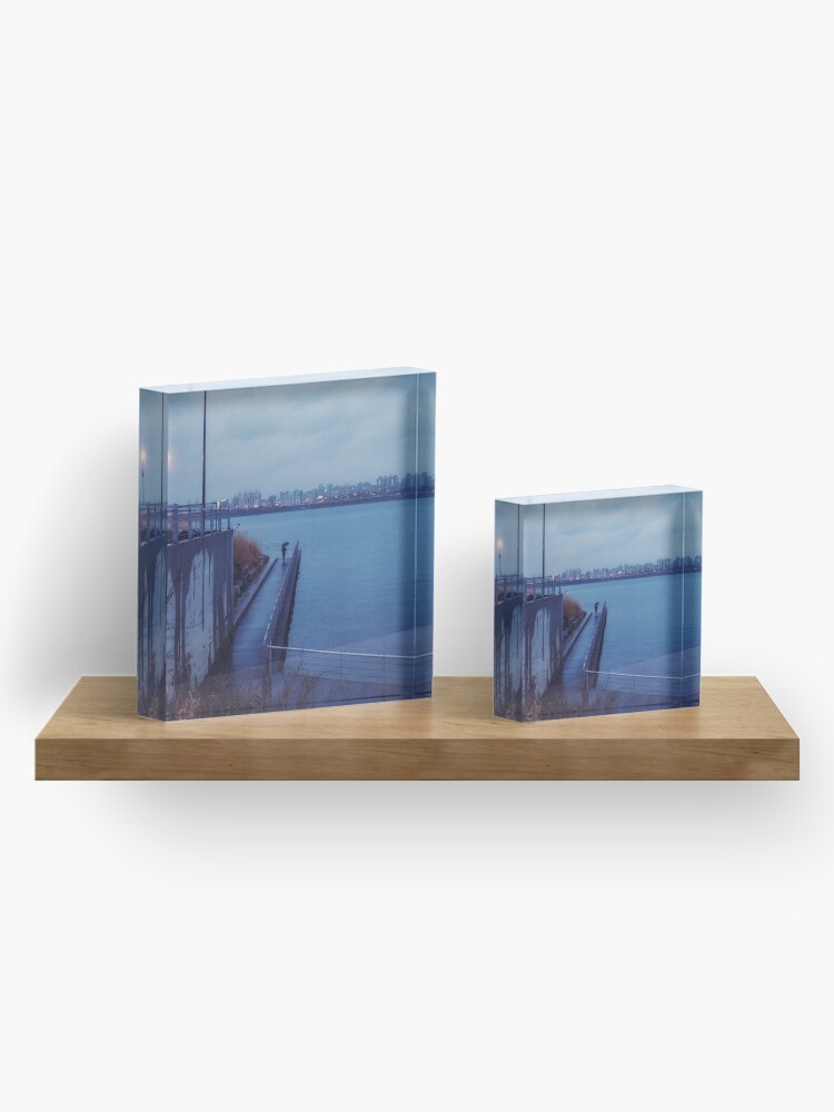 Alternate view of Feeling Blue Acrylic Block