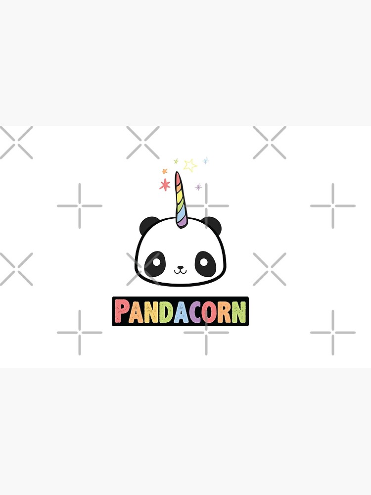 The Original Pandacorn Unicorn Panda Kawaii Funny Rainbow Graphic Zipper Pouch For Sale By 