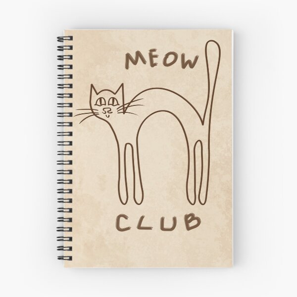 Item preview, Meow Club (brown) designed and sold by tuzlay.
