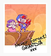 Never forget Grandia! Photographic Print