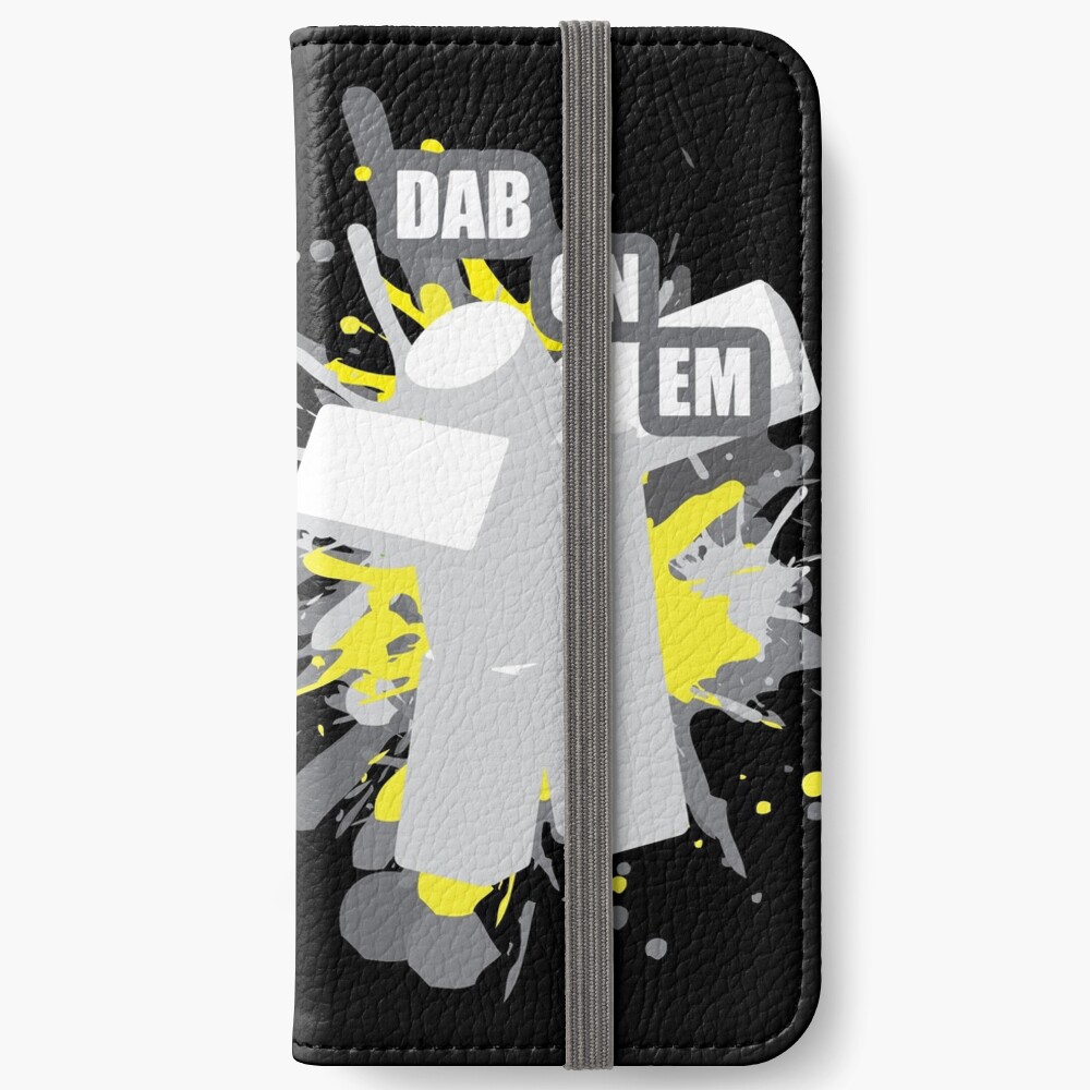 Roblox Dabbing Iphone Wallet By Rainbowdreamer Redbubble - roblox characters dabbing