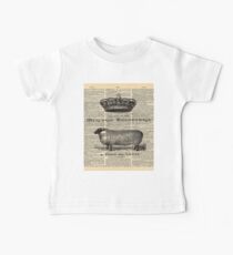 Französisch Wörterbuch Western Land Landwirtschaft Bauernhof Tier Schafe Baby T-Shirt