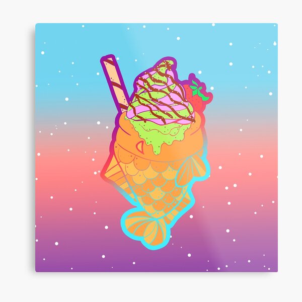 Taiyaki Ice Cream 1 Metal Print