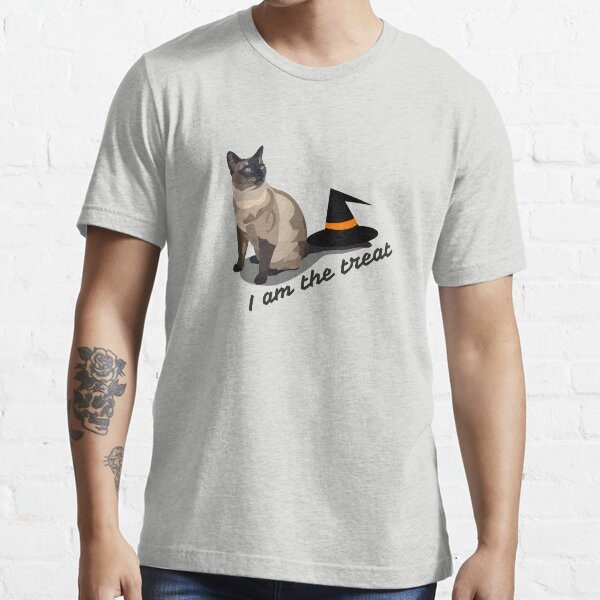 Siamese Halloween cat with witch's hat Essential T-Shirt