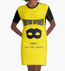 Everyday Superhero Graphic T-Shirt Dress