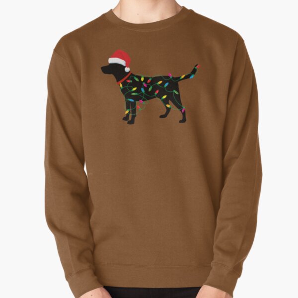 Item preview, Christmas Labrador Retriever in Santa Hat Christmas Lights Holiday Dog Gift Santa Dog designed and sold by madeulaugh.