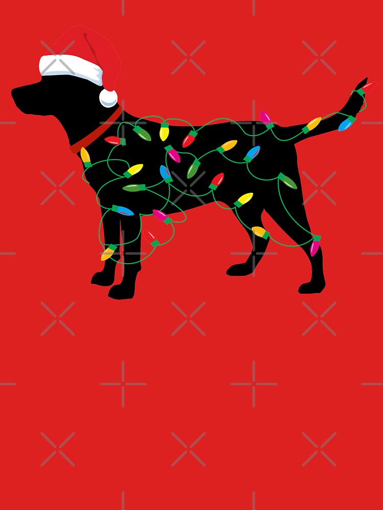 Disover Christmas Labrador Retriever in Santa Hat Christmas  T-Shirt