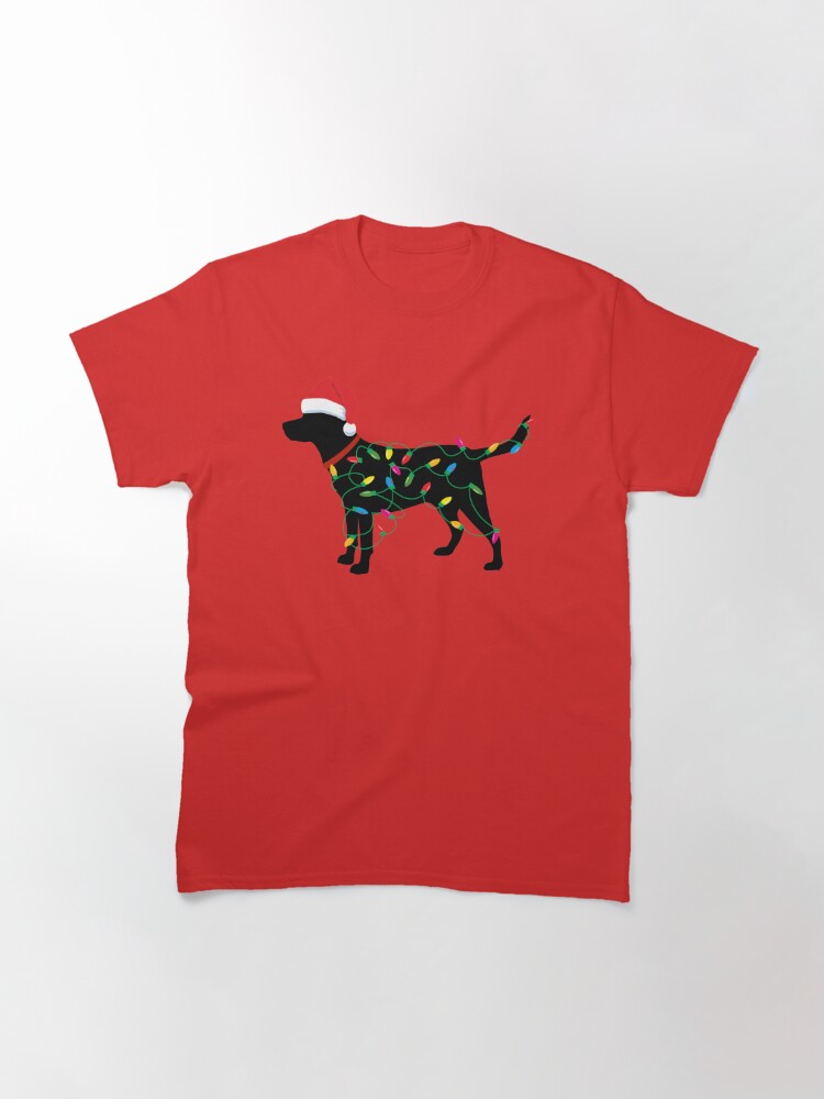 Disover Christmas Labrador Retriever in Santa Hat Christmas  T-Shirt