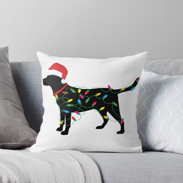 Item preview, Christmas Labrador Retriever in Santa Hat Christmas Lights Holiday Dog Gift Santa Dog designed and sold by madeulaugh.