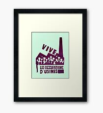 mai68-revolution-live-factory occupations Framed Print