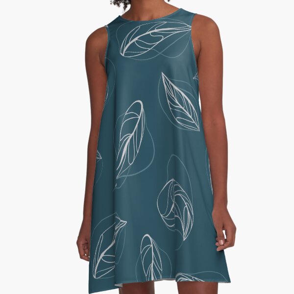 Modern leaves A-Line Dress