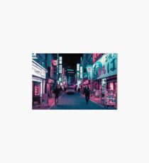 Schimmernde Neonlichter von Tokio Galeriedruck