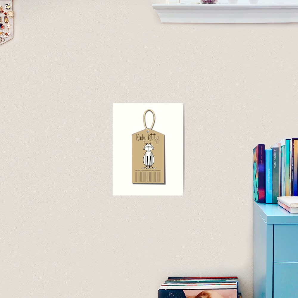 KINKY KITTY - Kinky Tag Art Print