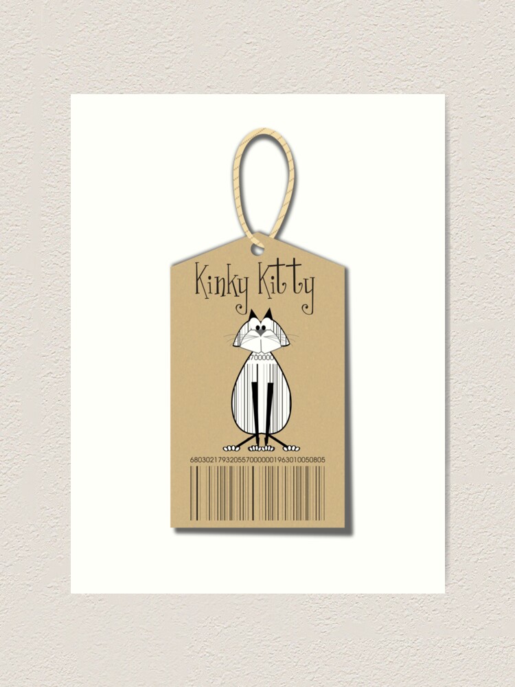 Alternate view of KINKY KITTY - Kinky Tag Art Print