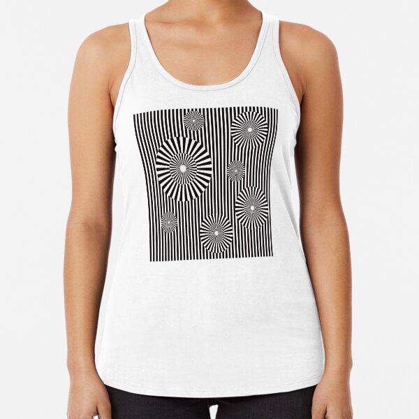 MOVING CIRCLES (BLACK) Camiseta con espalda nadadora