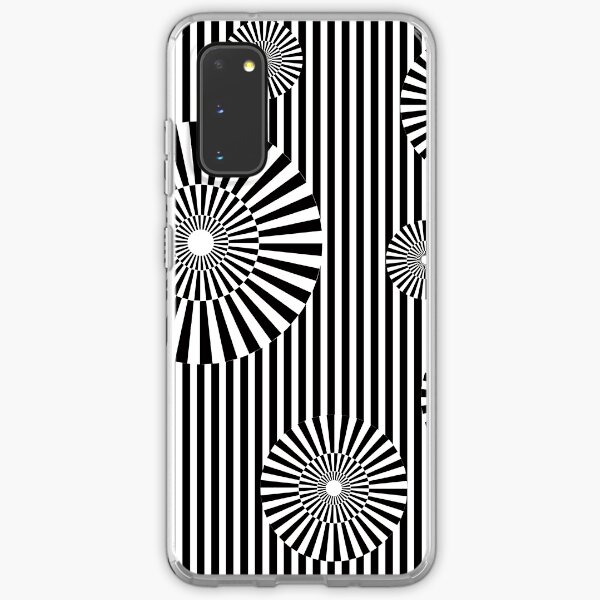 MOVING CIRCLES (BLACK) Funda blanda para Samsung Galaxy