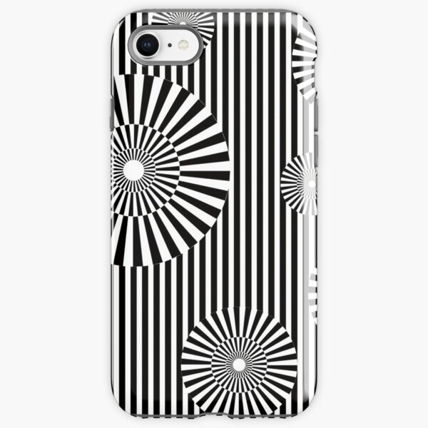 MOVING CIRCLES (BLACK) Funda resistente para iPhone