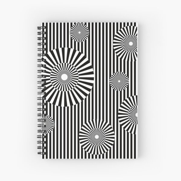 MOVING CIRCLES (BLACK) Cuaderno de espiral