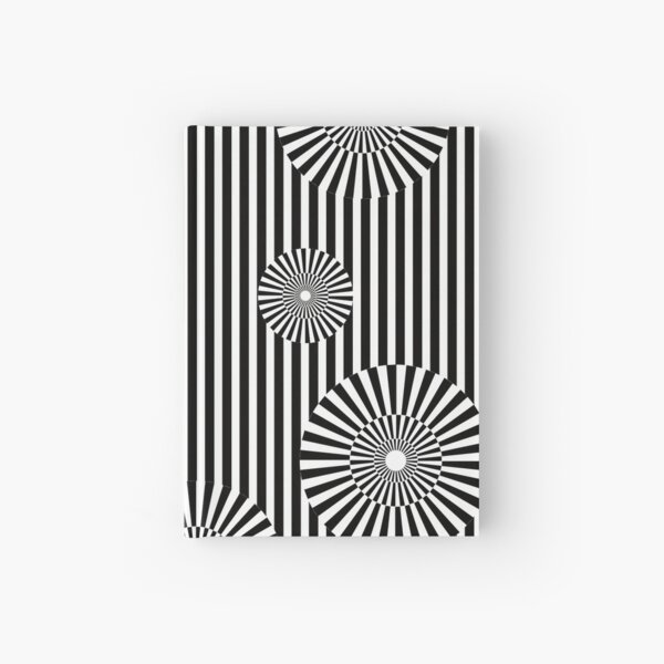 MOVING CIRCLES (BLACK) Cuaderno de tapa dura