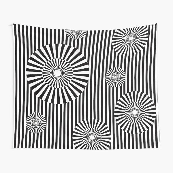 MOVING CIRCLES (BLACK) Tela decorativa