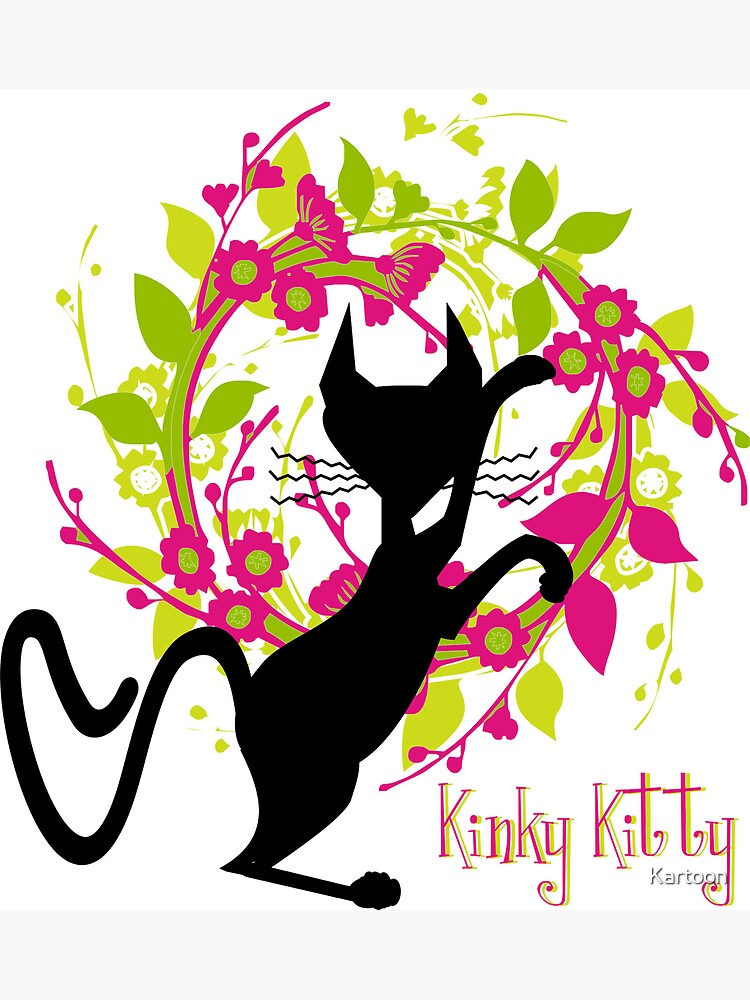 KINKY KITTY - Kitty with Garland by Kartoon