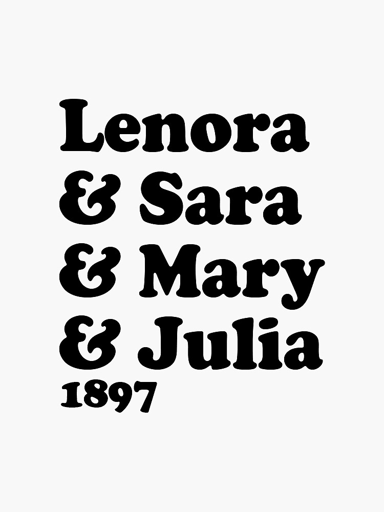 "lenora & friends" Sticker by lydeeann Redbubble