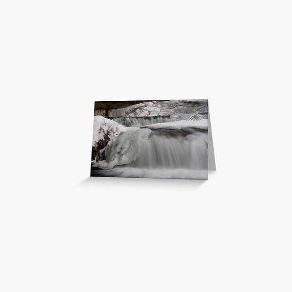 Ice Layers. Greeting Card