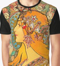 Camiseta gráfica HD Zodiac, (1896) - Alphonse Mucha