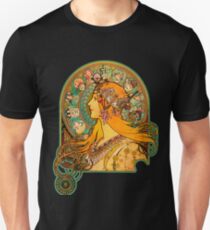 HD Zodiac, (1896) - Alphonse Mucha Slim Fit T-Shirt