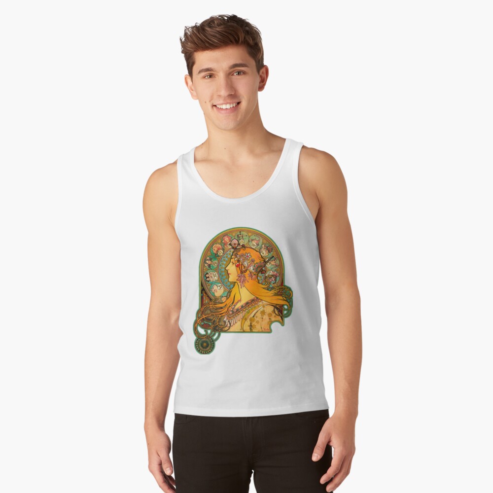 HD Zodiac, (1896) - Alphonse Mucha Tank Top