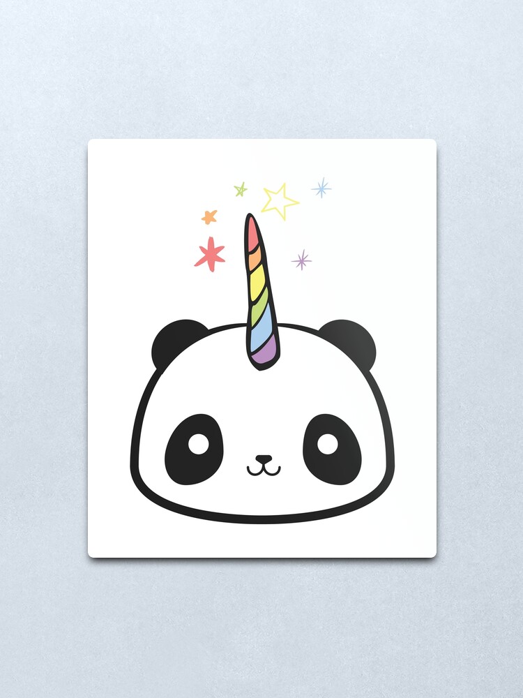 Cute Kawaii Unicorn Pandacorn Cartoon Cute Kawaii Unicorn Pandacorn