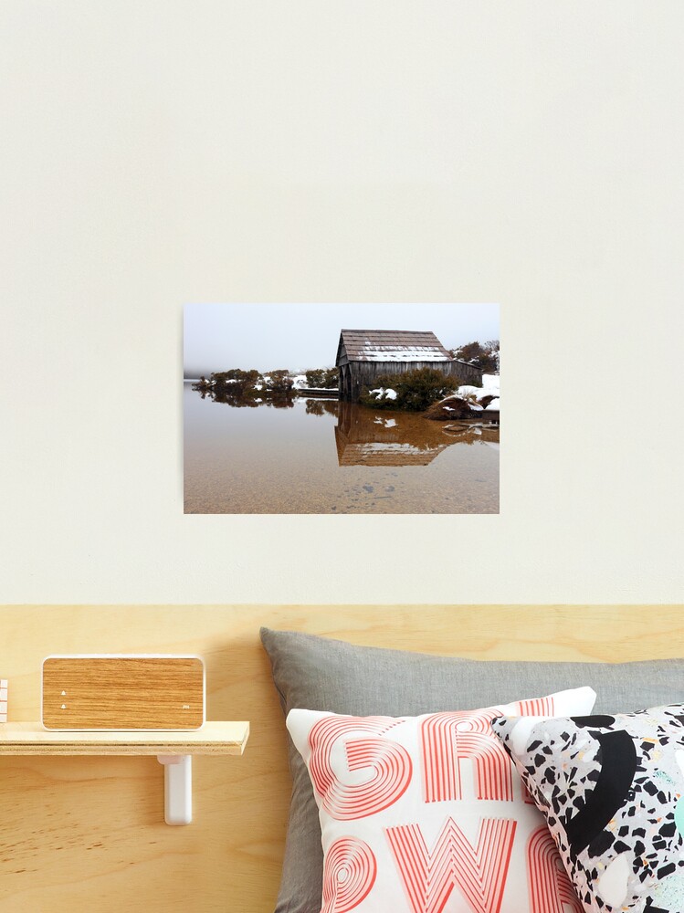 Thumbnail 1 of 3, Photographic Print, Dove Lake Boat Shed, Cradle Mountain National Park, Tasmania, Australia designed and sold by Michael Boniwell.