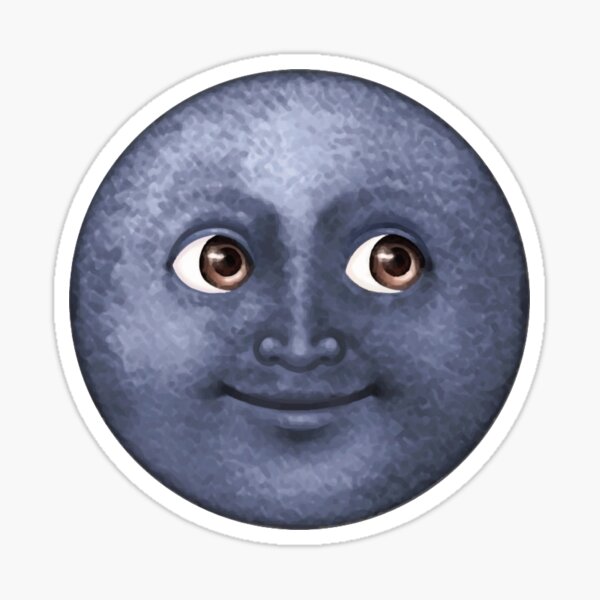 Helaas kunstmest mouw moon emoji " Sticker for Sale by TastyArt | Redbubble